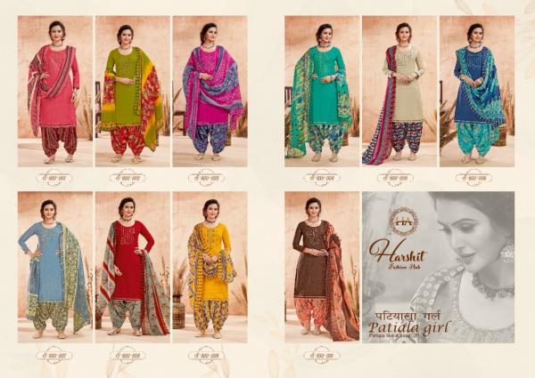 Harshit Patiyala Girl  Designer Festive Wear Printed Dress Materials